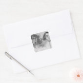 Zelfportret met George Sand Vierkante Sticker (Envelop)