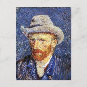 Zelfportret met grijs Pet, Vincent Van Gogh Briefkaart
