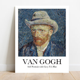 Zelfportret met grijs Pet Vincent van Gogh Poster