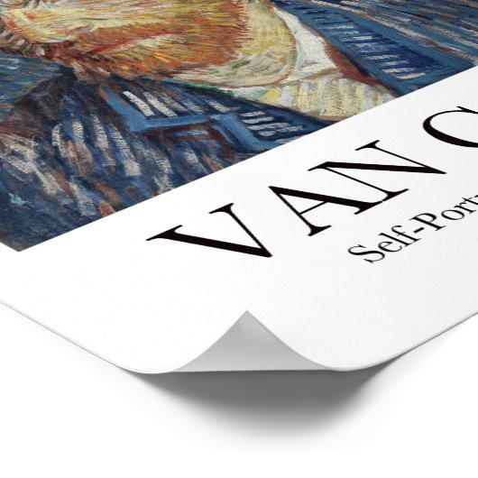 Zelfportret met grijs Pet Vincent van Gogh Poster (Hoek)