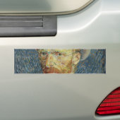 Zelfportret met grijs vilt Pet van Van Gogh Bumpersticker (Op auto)