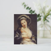 Zelfportret met haar dochter briefkaart (Staand voorkant)