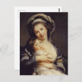 Zelfportret met haar dochter briefkaart (Voorkant / Achterkant)