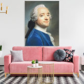 Zelfportret met kant jabot canvas afdruk (Insitu (Woonkamer))