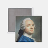Zelfportret met kant jabot magneet (Voorkant / Achterkant)