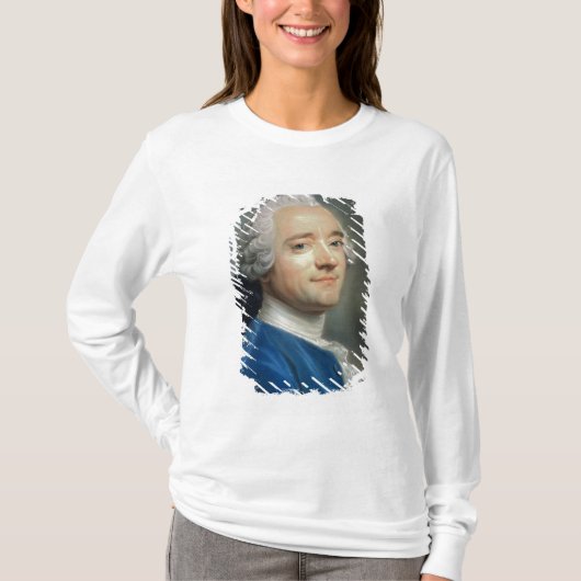 Zelfportret met kant jabot t-shirt (Voorkant)