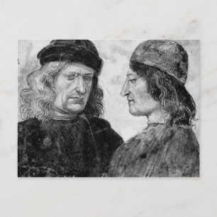 Zelfportret met Niccolo Franceschi Briefkaart