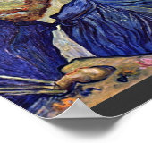 Zelfportret met palet van Vincent van Gogh Poster (Hoek)