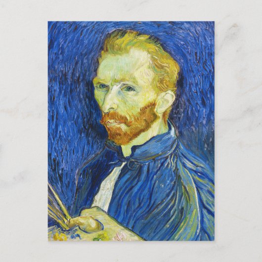 Zelfportret met Pallette vincent van gogh Briefkaart (Voorkant)