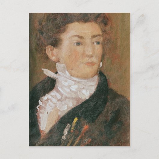 Zelfportret met penselen briefkaart (Voorkant)