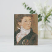 Zelfportret met penselen briefkaart (Staand voorkant)