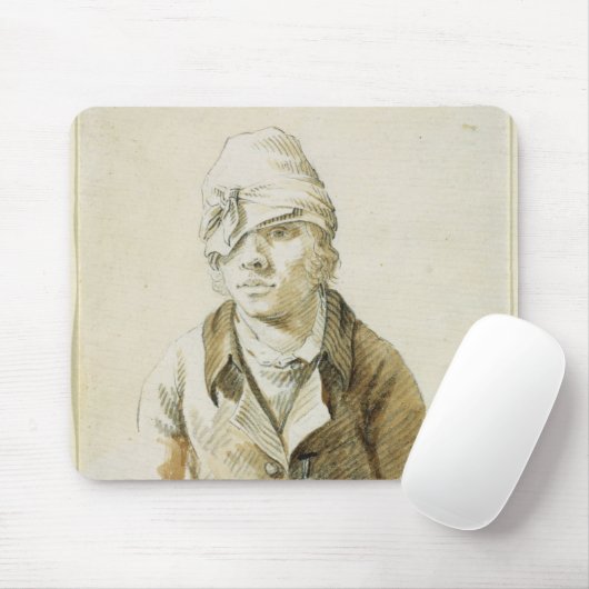 Zelfportret met Pet- en oogpleister Muismat (Met muis)