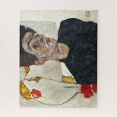 Zelfportret met Physalis | Egon Schiele | Legpuzzel (Verticaal)