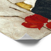 Zelfportret met Physalis | Egon Schiele | Poster (Hoek)