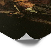 Zelfportret met pijp, Van Gogh Fine Art Poster (Hoek)