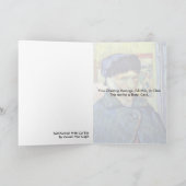 Zelfportret met snijkant door Vincent van Gogh Kaart (Binnen)