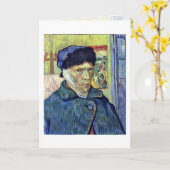 Zelfportret met snijkant door Vincent van Gogh Kaart (Gele Bloem)