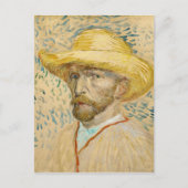 Zelfportret met stro Pet Van Gogh Fine Art Briefkaart (Voorkant)