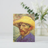 Zelfportret met strohoed van Vincent van Gogh (Staand voorkant)