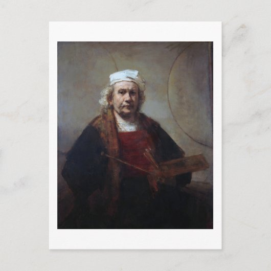 Zelfportret met twee cirkels, Rembrandt Briefkaart (Voorkant)