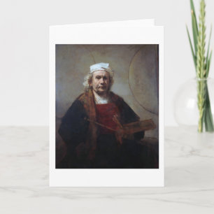Zelfportret met twee cirkels, Rembrandt Kaart