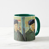 Zelfportret met verbonden oor door Vincent van Gog Mok (Voorkant rechts)