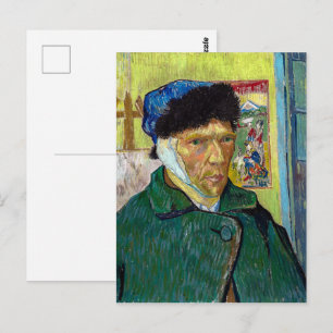 Zelfportret met verbonden oor Van Gogh Briefkaart