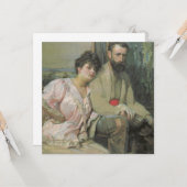 Zelfportret met vrouw (door Frantisek Kupka) Kaart (Voorkant / Achterkant in situ)