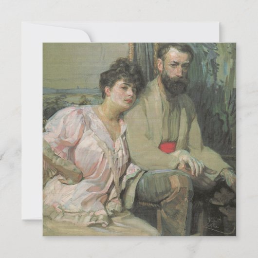 Zelfportret met vrouw (door Frantisek Kupka) Kaart (Voorkant)