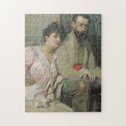 Zelfportret met vrouw (door Frantisek Kupka) Legpuzzel (Verticaal)