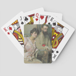 Zelfportret met zijn vrouw (door Frantisek Kupka) Pokerkaarten