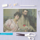 Zelfportret met zijn vrouw (door Frantisek Kupka) Tissuepapier (Craft)