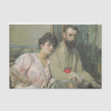 Zelfportret met zijn vrouw (door Frantisek Kupka)