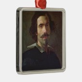 Zelfportret Metalen Ornament (Rechts)