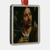 Zelfportret Metalen Ornament (Rechts)