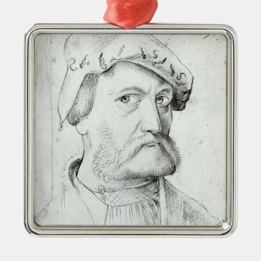 Zelfportret Metalen Ornament (Voorkant)