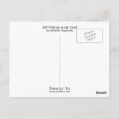 Zelfportret op het Easel Briefkaart (Achterkant)