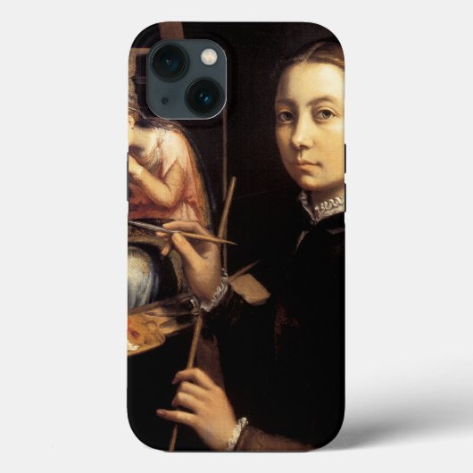 Zelfportret op het Easel Case-Mate iPhone Case (Achterkant)