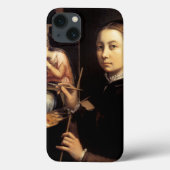 Zelfportret op het Easel Case-Mate iPhone Case (Achterkant)