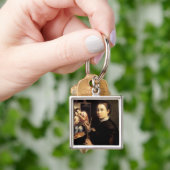 Zelfportret op het Easel Sleutelhanger (Hand)