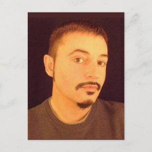 Zelfportret op mijn 53ste Briefkaart