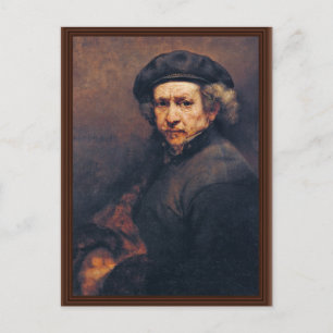 Zelfportret, op Rembrandt (beste kwaliteit) Briefkaart