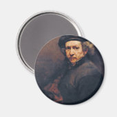Zelfportret, op Rembrandt (beste kwaliteit) Magneet (Voorkant / Achterkant)
