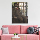 Zelfportret op Sainte-Pelagie, 1871 Canvas Afdruk (Insitu (Woonkamer))