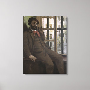 Zelfportret op Sainte-Pelagie, 1871 Canvas Afdruk