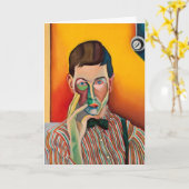 Zelfportret, schilderij van Bo von Zweigbergk Kaart (Gele Bloem)