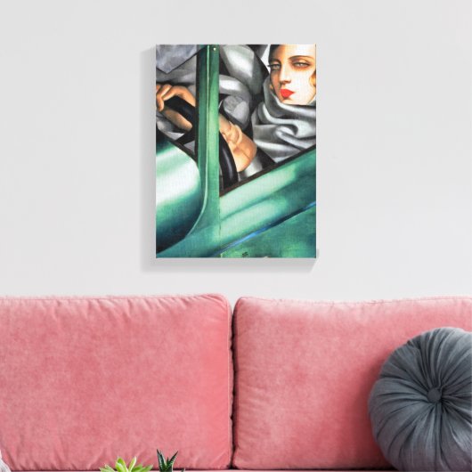 Zelfportret | Tamara De Lempicka | Canvas Afdruk (Insitu (Woonkamer))