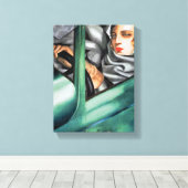 Zelfportret | Tamara De Lempicka | Canvas Afdruk (Insitu (Houten vloer))