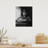 Zelfportret tijdens tekenen, 1648 poster (Keuken)