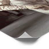 Zelfportret van Adam Krafft, steenbeeldhouwwerk Poster (Hoek)